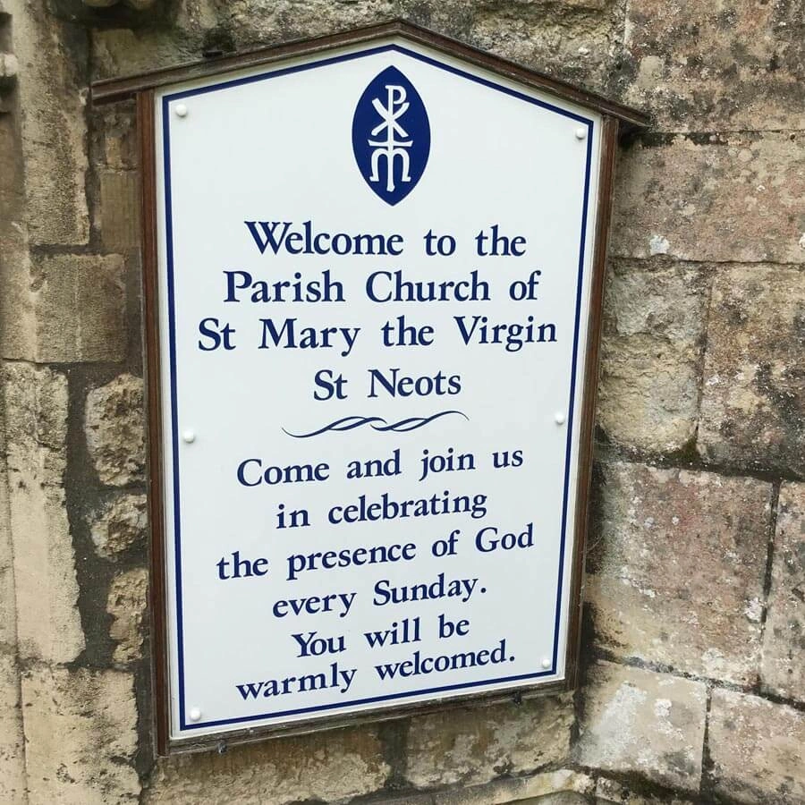 Church Sign by AW Sign Services.