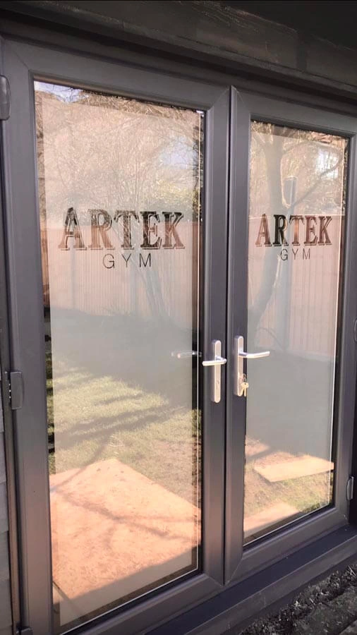 Door Glass Signs by AW Sign Services.