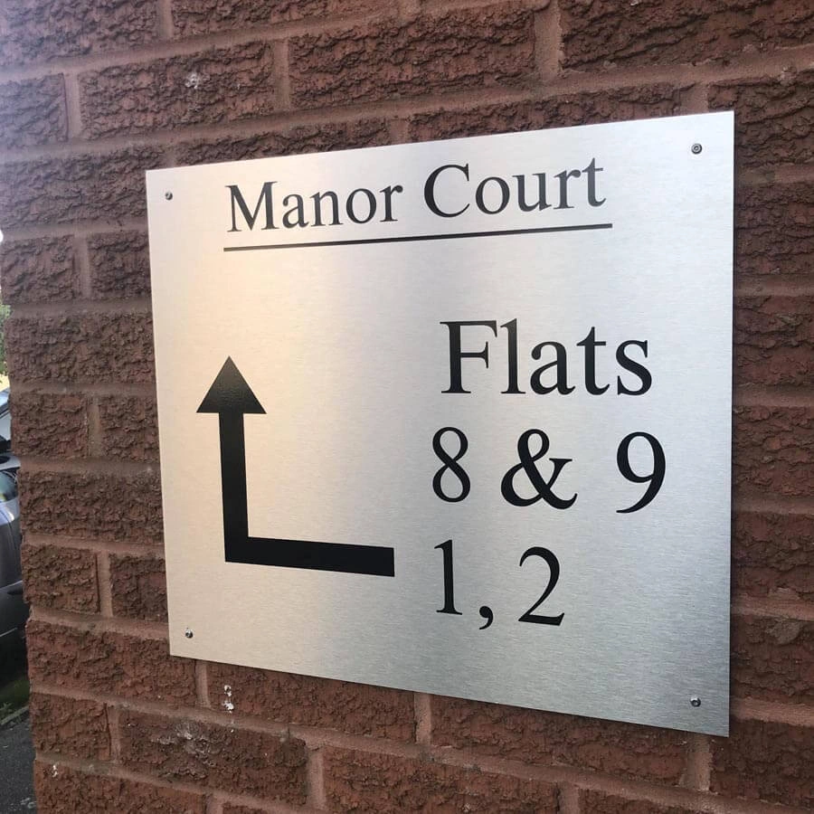 Housing Direction Signs by AW Sign Services.
