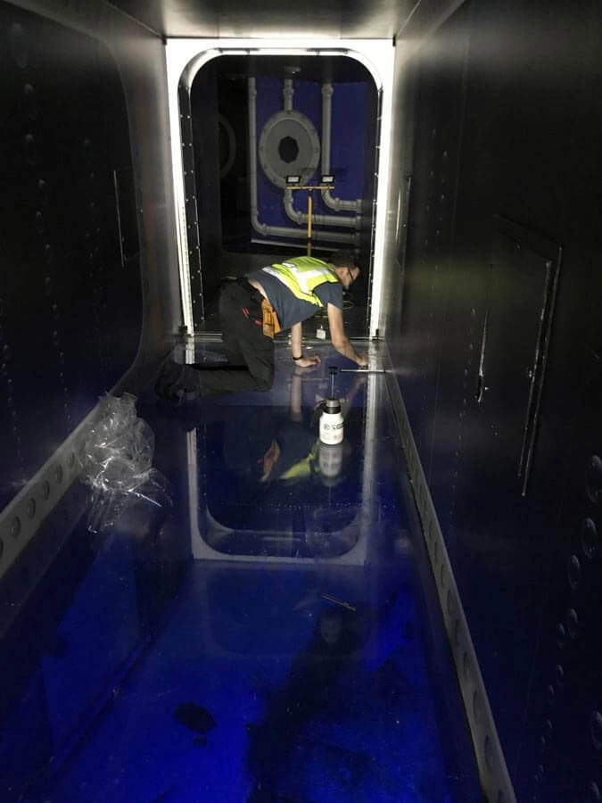 London Aquarium Protective Flooring by AW Sign Services.