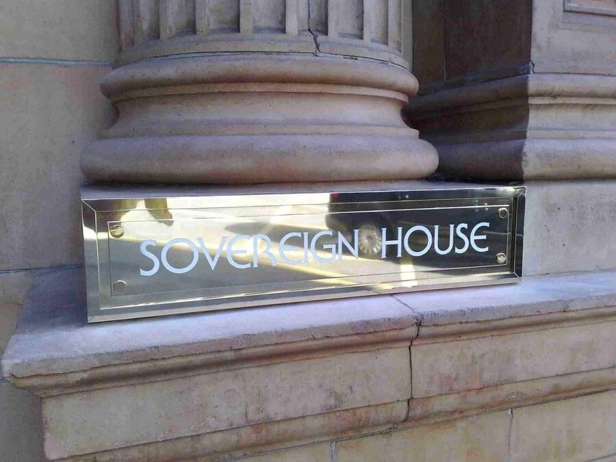 Metal Engraved Signage by AW Sign Services.