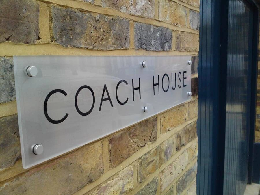 Perspex House Signage by AW Sign Services.